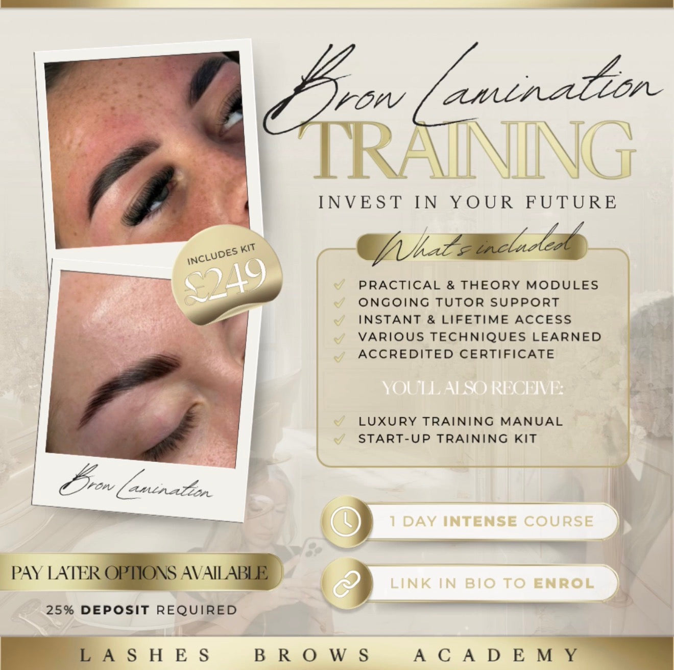 Brow Lamination Course